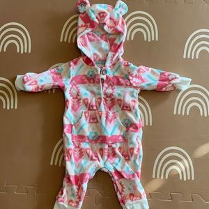 Aztec print Carter’s outfit.